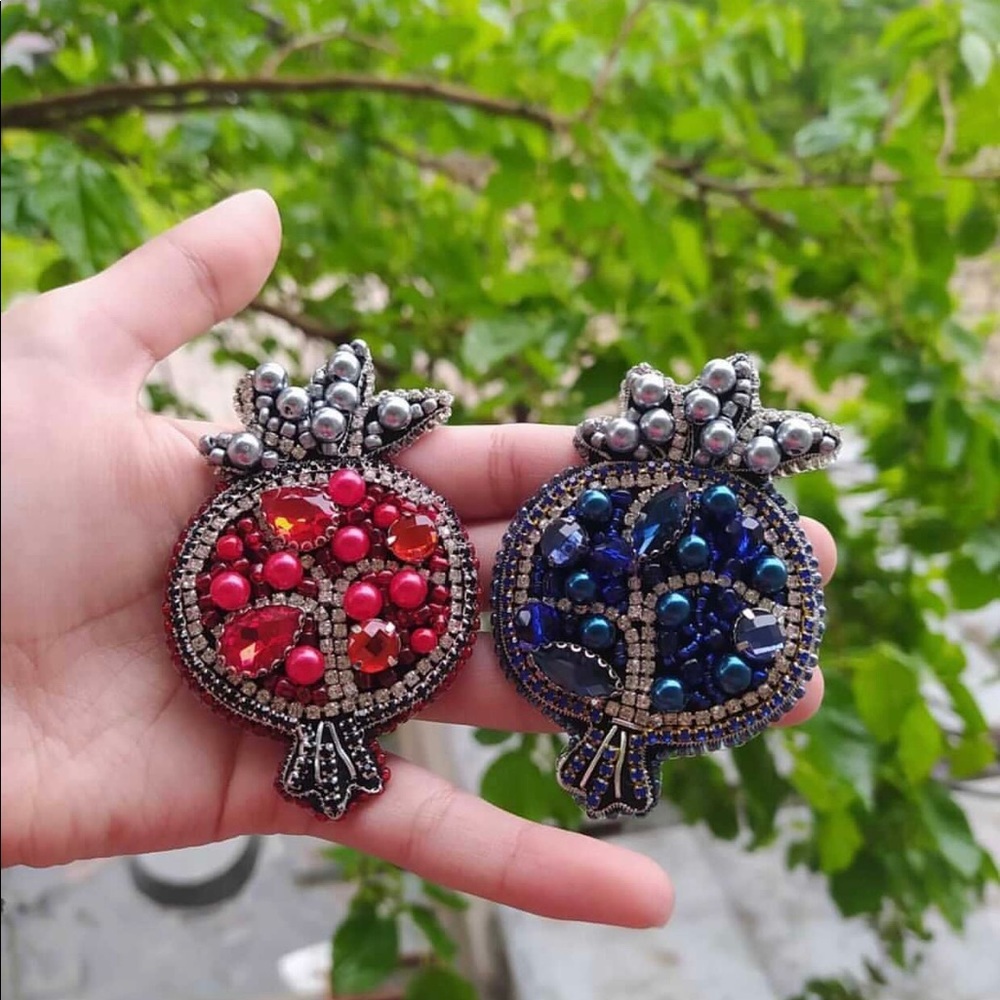 Pomegranate brooch